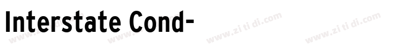 Interstate Cond字体转换
